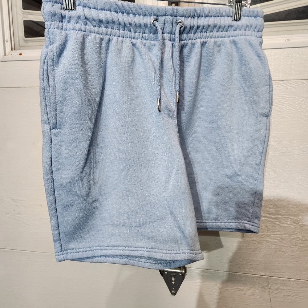 Light Blue Casual Shorts